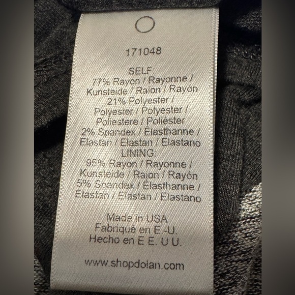 Anthropology Dolan Fit and Flare Dress Gray Long Sleeve Womens Size Small - Picture 12 of 15